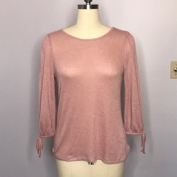 Lucky Brand Balloon Sleeve Tied Top- Medium- NWT - Picture 3 of 11